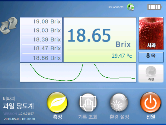 비파괴 과일당도 시스템