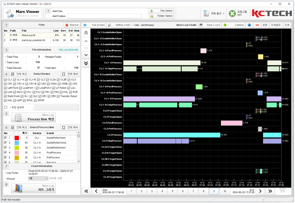 [Kctech] 반도체 장비 운영 SW 및 분석툴
<br> ㆍ개발언어: Microsoft .Net Framework(C# Application), Microsoft .Net Core 6.0
 ㆍ개발툴: Microsoft Visual Studio, Windows Server
 ㆍ개발시기: 작업 시기 : 2022. 08
<br>